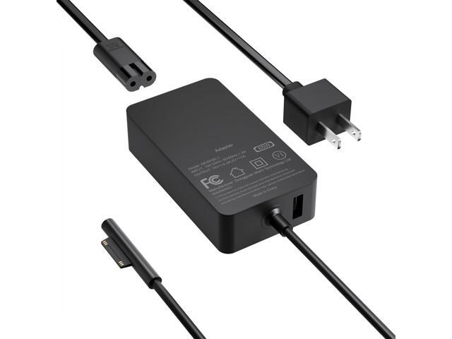 65W Charger Compatible with Surface Pro 11, 10, 9, 8, 7+, 7, 6, 5, X, Laptop 7/6/5/4/3/2/1/Studio, Go 4/3/2/1, Book 3/2/1, Support 44W 36W, 10FT