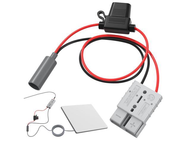 Mini Power Cable 50A Quick Connect/Disconnect Adapter to DC Female Plug, Mini Cable Quick Connect/Disconnect Connector with 10A Fuse Holder