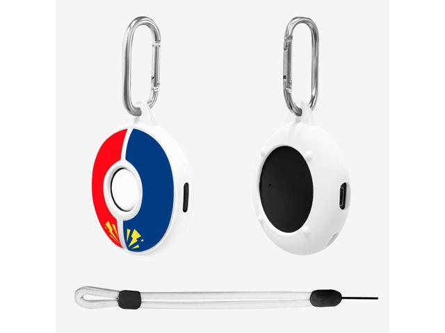 Protective Case for GO Plus + (2023) with Keychain & Wrist Strap, Soft Skin Cover Shell - White