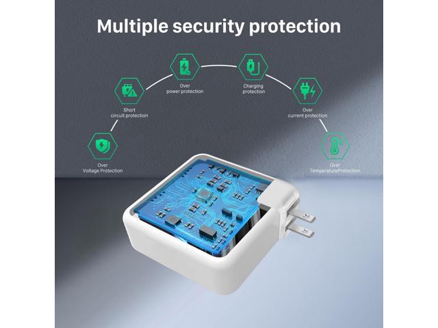 67W Charger for Laptop USB C Power Adapter, iPad and Phone, 6.6FT USB-C Cable