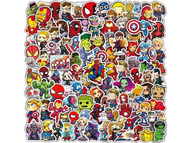 200PCS Cool Character Stickers for Water Bottles Skateboard Luggage Laptop Bumper Waterproof Vinyl Stickers Bulk for Teens Adults