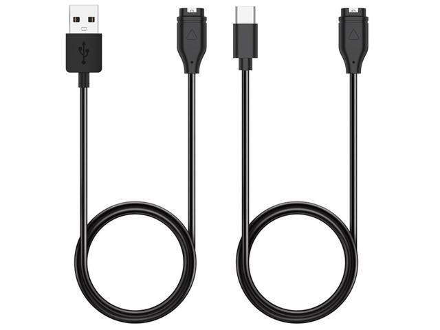 Charger for Watch - 6 5 4, 8 7X 6, 3s 3 2 X1, 165 265 965, 3 2 E, S70 S62 S50 S44, Pro 2, Quatix, Tactix 8 7, Enduro (USB-A & C)