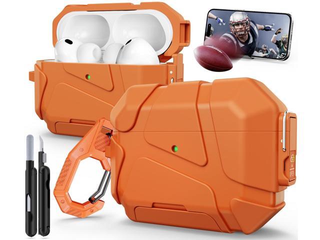 Case (2025 New), Secure Lock & Phone Stand Design Compatible with 3 Generation Cover with Cleaner Kit - Orange