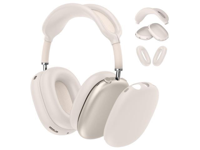 3 in 1 Silicone Case Cover for Headphone, Anti-Scratch Ear Pad/Ear Cups/Headband Cover, Skin Protector Accessories for AirPods (Stone)