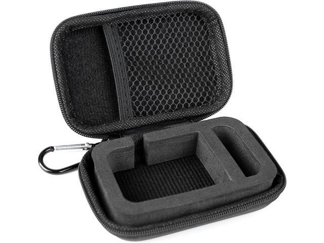 IEM Case for in Ear Monitor, Earbuds Case with Carabiner, EVA Travel Storage Bag for IEMs, Cable, Ear Tips