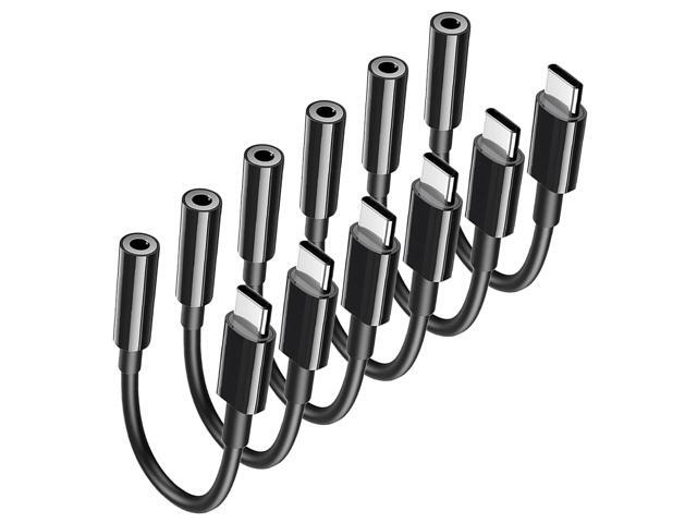 USB C to 3.5mm Headphone Jack Adapter Type C Audio Aux Cable Dongle Compatible with iPhone/iPad/Pixel, Galaxy S23 S22 S21 S20 Ultra Z Flip/Note...
