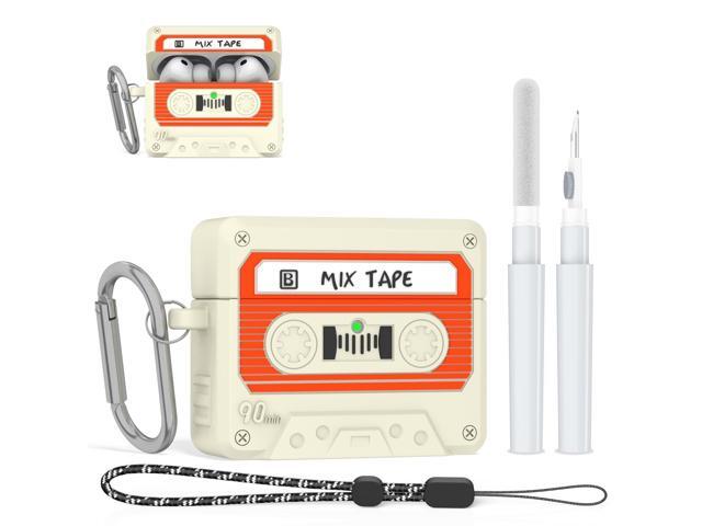 Cute Case for AirPods Pro 3rd Gen (2025), 3D Cartoon Funny Shockproof Protective Silicone Cover for Accessories with Carabiner/Cleaner Kit (Vintage...