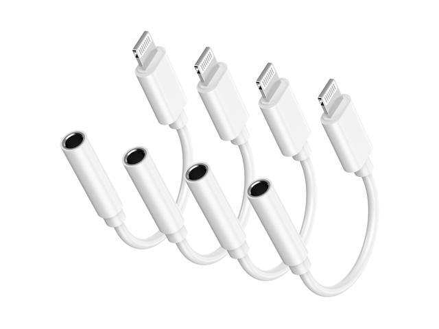 Lightning to 3.5 mm Headphone Jack Adapter, 5 Pack iPhone to 3.5mm Aux Audio Cable Adapter Converter Cable Dongle Compatible for iPhone 14 13 12 11...