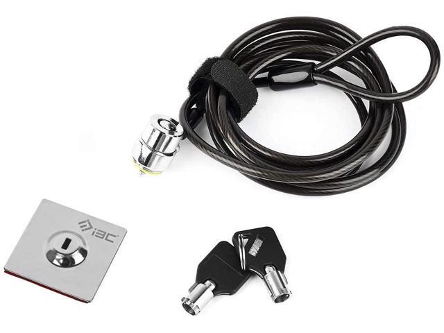 Laptop Cable Lock, Hardware Security Cable Lock with Keys, Anti Theft Combination Lock for Laptop Monitor Compatible with Tablet Surface Projector...