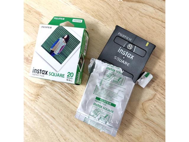Instax Square Instant Film - 10 Exposures - for use with the instax Square Instant Camera + Quality Photo Microfiber Cloth