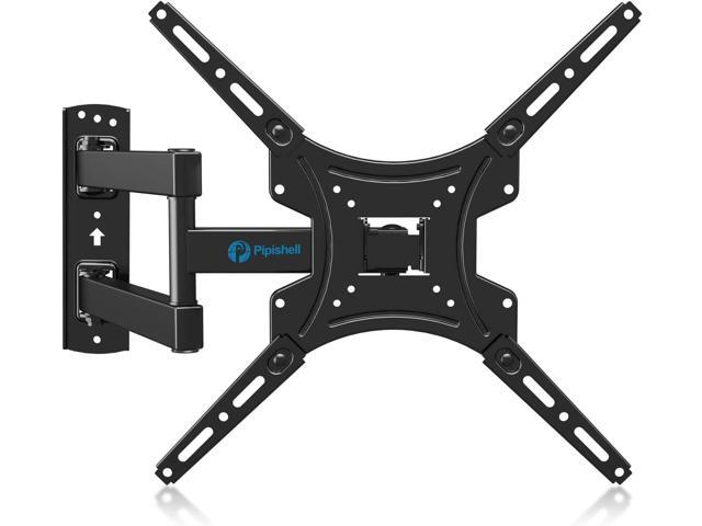 Full Motion TV Wall Mount Bracket Articulating Arms Swivels Tilts Extension for Most 24-55 Inch LED LCD Flat Curved Screen TVs, Max VESA 400x400mm...