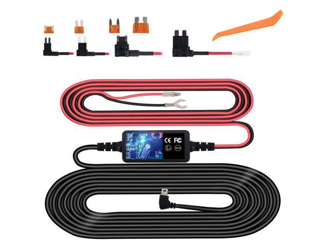 Hardwire Kit, Micro USB Hard Wire Kit for Dashcam, 12V-24V to 5V Car Dash Camera Charger Power Cord, Gift 4 Fuse Tap Cable and Installation...