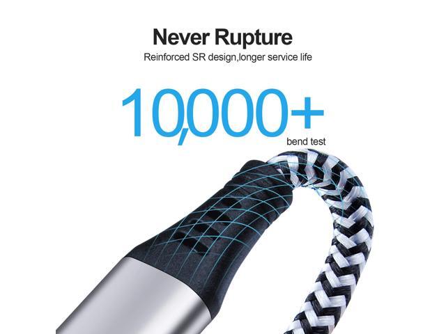 Type C Charger Cable 3Pack Nylon Braided USB A to USB C Cable 6FT Android Phone Cord for Galaxy 5G 5 6 4 3 Ultra FE 15 16 17