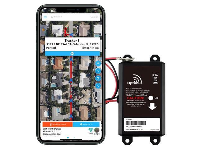 Wired GPS Tracker for Vehicles - Easy Installation on Car's Battery - Low Cost Subscription Plan Options