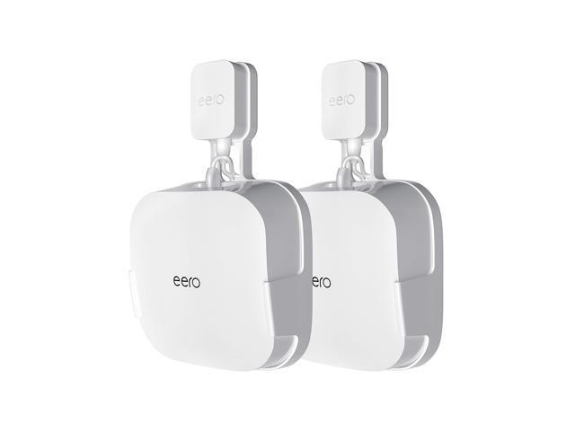 Wall Mount Holder for Home WiFi System - Simple and Sturdy Wall Mount Holder Stand Bracket for tri-Band mesh Wi-Fi 6 System (White(2 Pack))