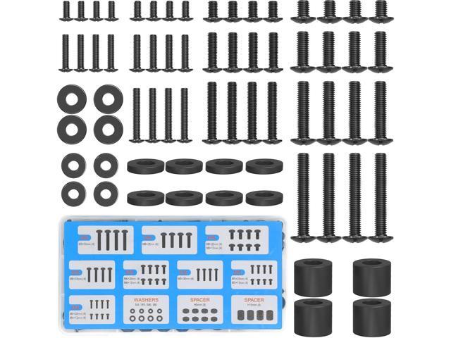 Universal TV Mounting Hardware Kit Set with Box, Includes M4 M5 M6 M8 Screws, Washers, Spacers, Replacement Screws for TV VESA Mounting, Fit Most...