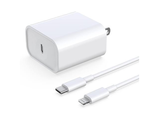 Fast Charger, 33W USB C PD Wall Charger Block Plug with 6ft Type C to Lightning Cable Quick Charging Data Sync Cord for 14 13 12 11 Pro Max Mini Xs...