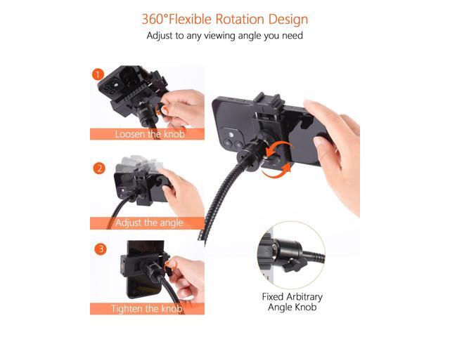 Adjustable Phone Tripod, Overhead Phone Mount, Tabletop Tripod for Cookie Decorating and Teaching Online Live Streaming and Showing Drawing...
