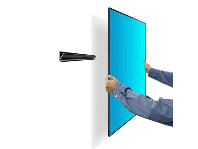 No Stud TV Wall Mount, Drywall Studless TV Hanger No Damage, No Drill, Non Screws, Dry Wall Flat Screen TVs Easy Install Bar Bracket fits VESA...