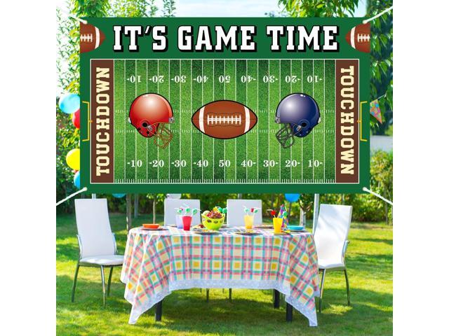 Field Backdrop Banner Decorations Large Background for Sport Themed Birthday Party Wall Door Sign Decor