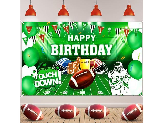 Birthday Party Decorations Super Game Backdrop Banner Bowl Theme Birthday Party Supplies Touchdown Banner Decor