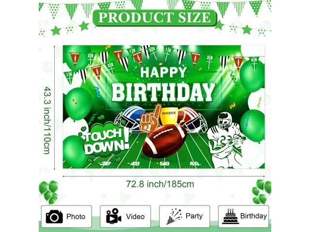 Birthday Party Decorations Super Game Backdrop Banner Bowl Theme Birthday Party Supplies Touchdown Banner Decor