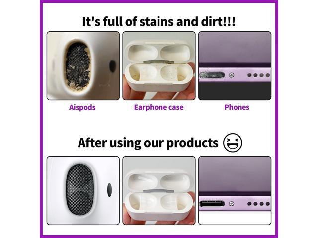 Cleaner Kit for Earbuds, Cleaning Putty, Cleaning Kit for Earbud Phone Ear Wax Dirt, Cleaning with Putty, Cleaning Pen, Microfiber Cleaning Cloth &...