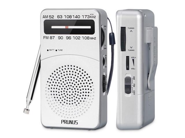 Portable Radio AM FM, Gifts for Dad and Mom, Battery Operated Radio with Tuning Light, Back Clip, Excellent Reception, AM FM Radios Portable,...