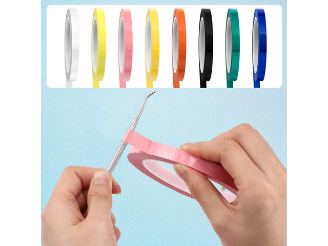 Colors Autoclave Tape 216 ft/L x 0.4 in/W Instruments Identification Tape Autoclavable 270 Fahrenheit (8)