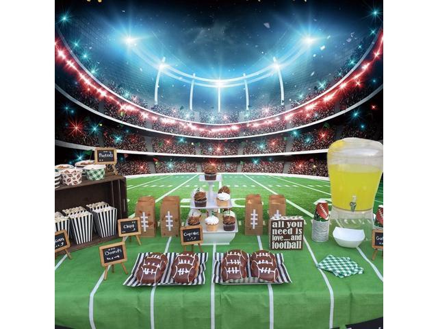 Field Backdrop Sports Stadium Auditorium Light Photography Background Theme Party Decoration Cake Table Banner 7X5FT(82x59inch)