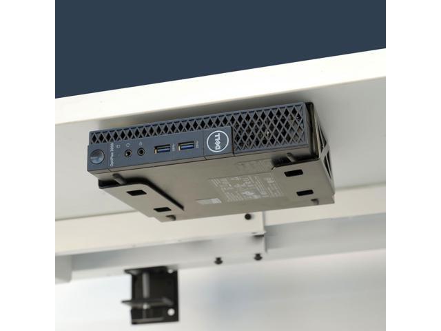 Desk Laptop/Mini PC Storage Mount, CPU Holder, Compatible with OptiPlex, Mac Book, Mac mini and More.