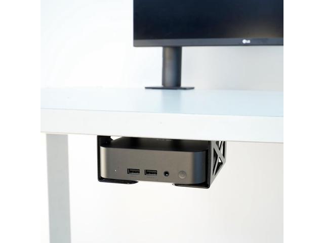 Desk Laptop/Mini PC Storage Mount, CPU Holder, Compatible with OptiPlex, Mac Book, Mac mini and More.