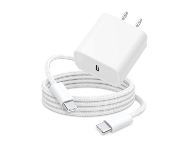 6FT 30W USB Type C Fast Wall Charger Block for smartphones, AirPods, iPad Wall Plug Cube Brick for tablets, Pencil C to USB C Charging Cable