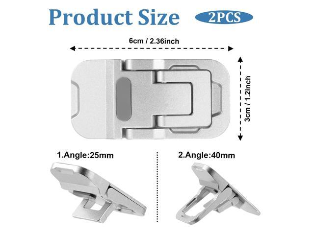2 Pcs Portable Keyboard Riser With Dual Tilt Angle Adjustment, Foldable Laptop Stand, Mini Computer Stand for Desk, Self-Adhesive Feet for Most...