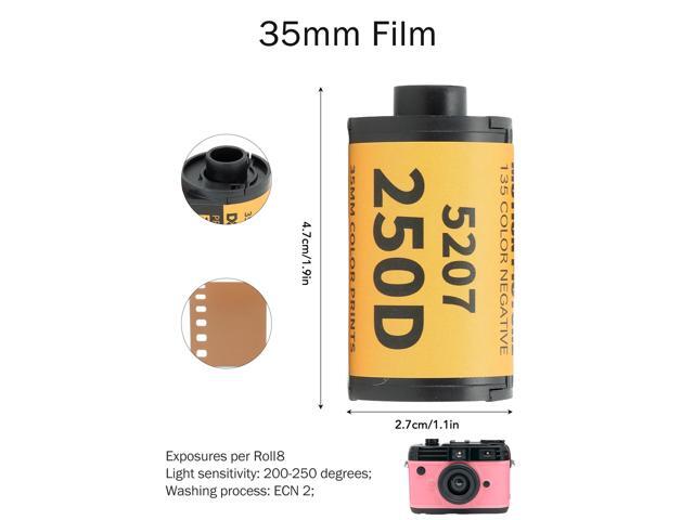 35mm Film Roll, 35mm Camera Film Roll, 200 to 250 Light Sensitivity Color Print Film Roll for 135 Camera