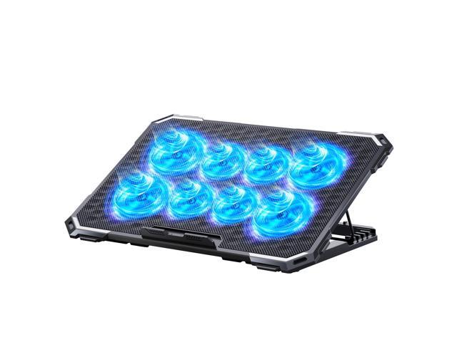 Laptop Cooling Pad with 8 Cooling Fans, Cooling Pad for Laptop Fan 13-15.6 Inch, Laptop Cooler Stand with 6 Height Adjustable, Notebook Cooler Pad...