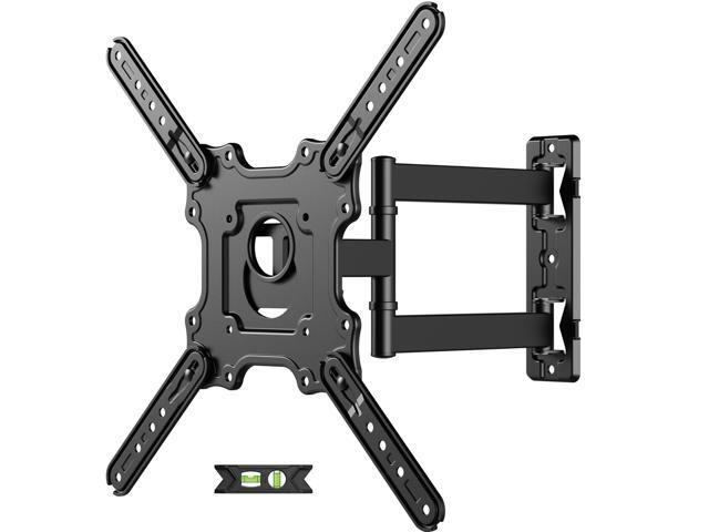 Full Motion TV Wall Mount for 26-60 inch up to 77 lbs, Single Stud Corner TV Mount Bracket with Swivel Tilt Articulating, Monitor Wall Bracket Fit...