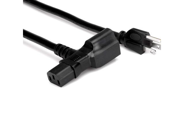Power Cord, Piggyback IEC C13 to NEMA 5-15P, 1 Foot