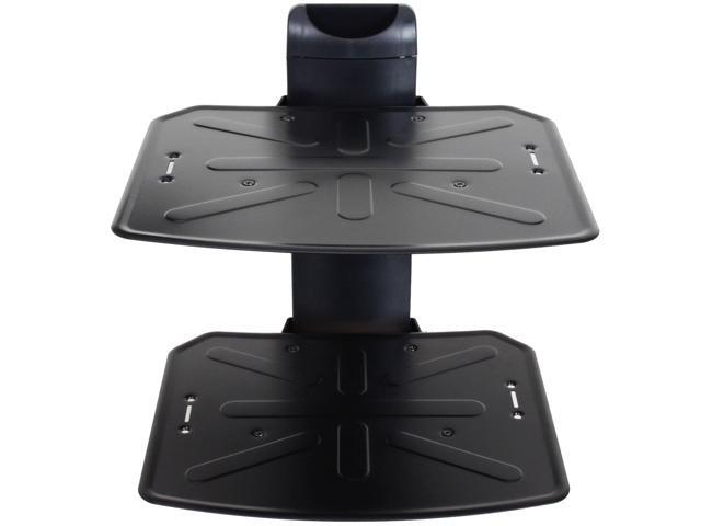2 Shelf DVD DVR VCR Wall Mount Bracket Component Shelf for DVD Player DDS Receiver Video Audio Cable Box MDVD04B WP6