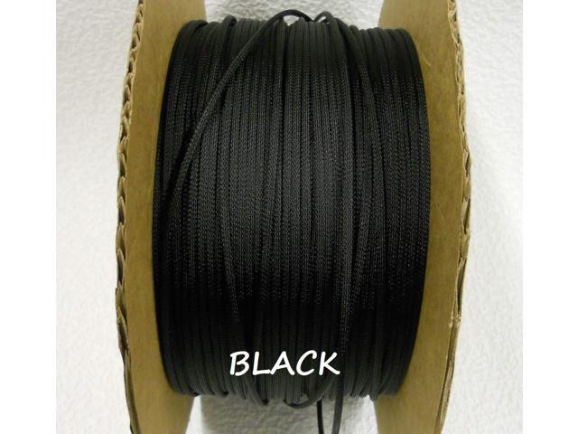 PTN0.25BK25 Flexo PET General Purpose 1/4-inch Cable Sleeve, Black, 25 Foot