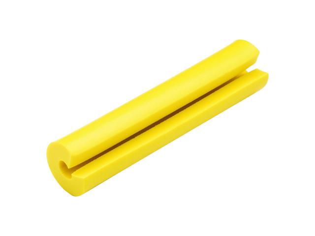 LabelCore Cable Identification Sleeve, 1.25' W x 1.25' L, Fits 2mm Simplex Cable, Enhanced Labeling Surface for Easy Cord Organization, PVC, Yellow...