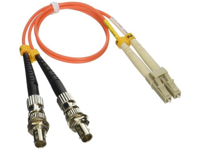 1ft Fiber Optic Adapter Cable LC (Male) to ST (Female) Multimode 62.5/125 Duplex