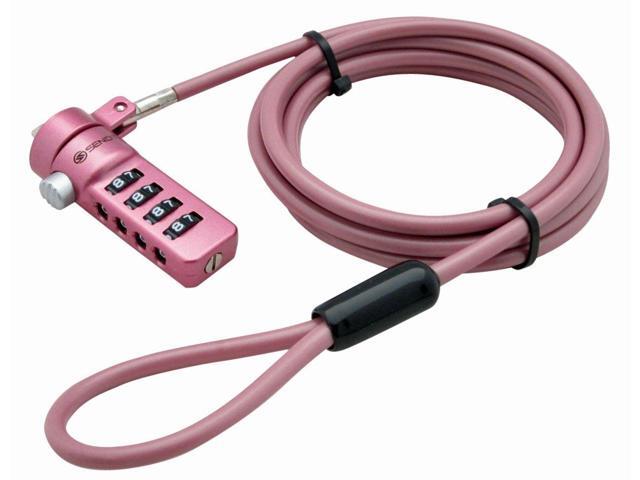Pink Notebook/Laptop Combination Lock Security Cable