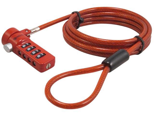 Red Notebook/Laptop Combination Lock Security Cable