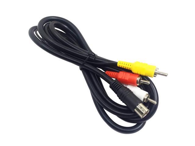 6 Feet Standard AV Cable RCA Connection Cord Compatible Sega Genesis 2 & 3