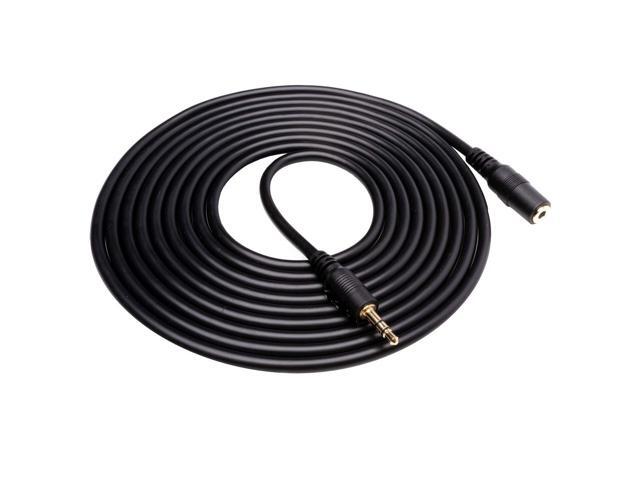 MC10 3.5mm Audio Cable - 3.5mm TRS Female to Male 10ft Extension Cord for Microphones, Headphones, and More