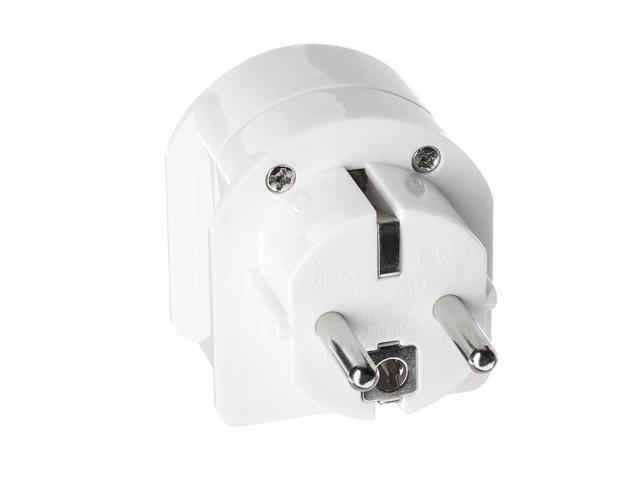 South Africa to Europe Schuko Grounded Plug Adapter (250V - Max 13A)