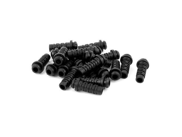 Rubber Strain Relief Cord Boot Protector Cable Sleeve 27x8x5mm 20pcs (Pack of 20)