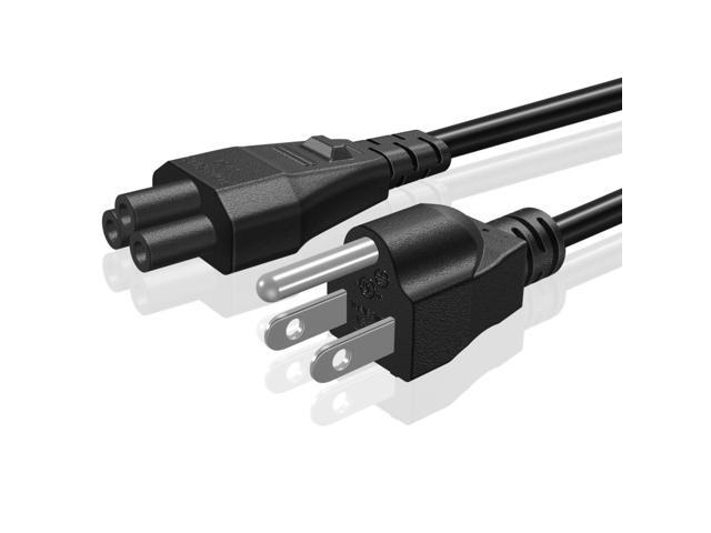 Universal Power Cord (6 Feet) - IEC320 C5 to NEMA 5-15P 3-Prong Power Extension Cable Wire Connector Socket Plug Jack for Laptop Notebook AC Power...