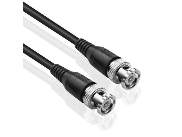 SDI Cable Connectors RG6 Coaxial Cable Male to Male - Heavy Shielding, BNC to BNC Cord Connectors, HD SDI BNC Cable, Long Cable Cord, 75 Ohm Cable,...